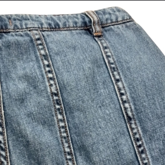 Free People Gilmore Ultra Wide Leg Jeans CROPPED - Picture 6 of 10